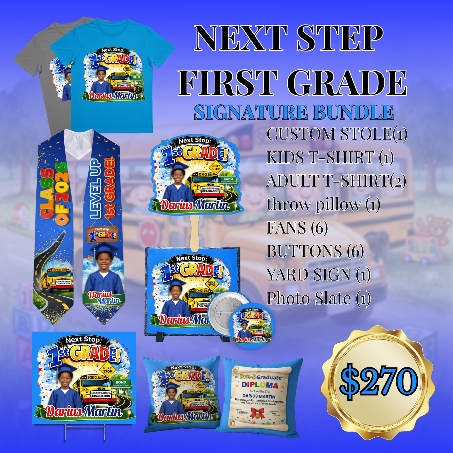 First Grade Graduation Signature Bundle – Ultimate Pack