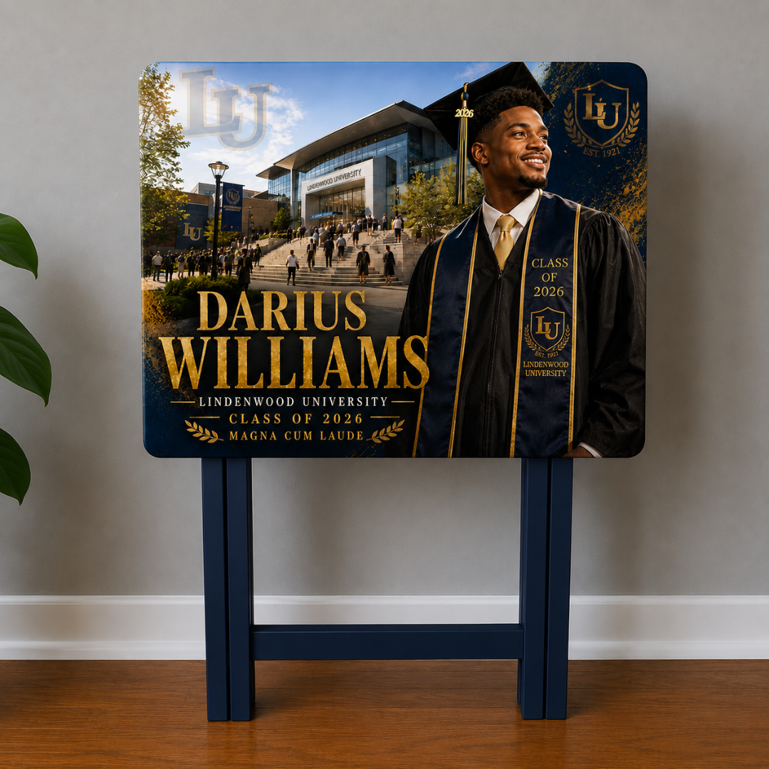 Custom TV Tray Table | Graduation Wedding Anniversary Gift