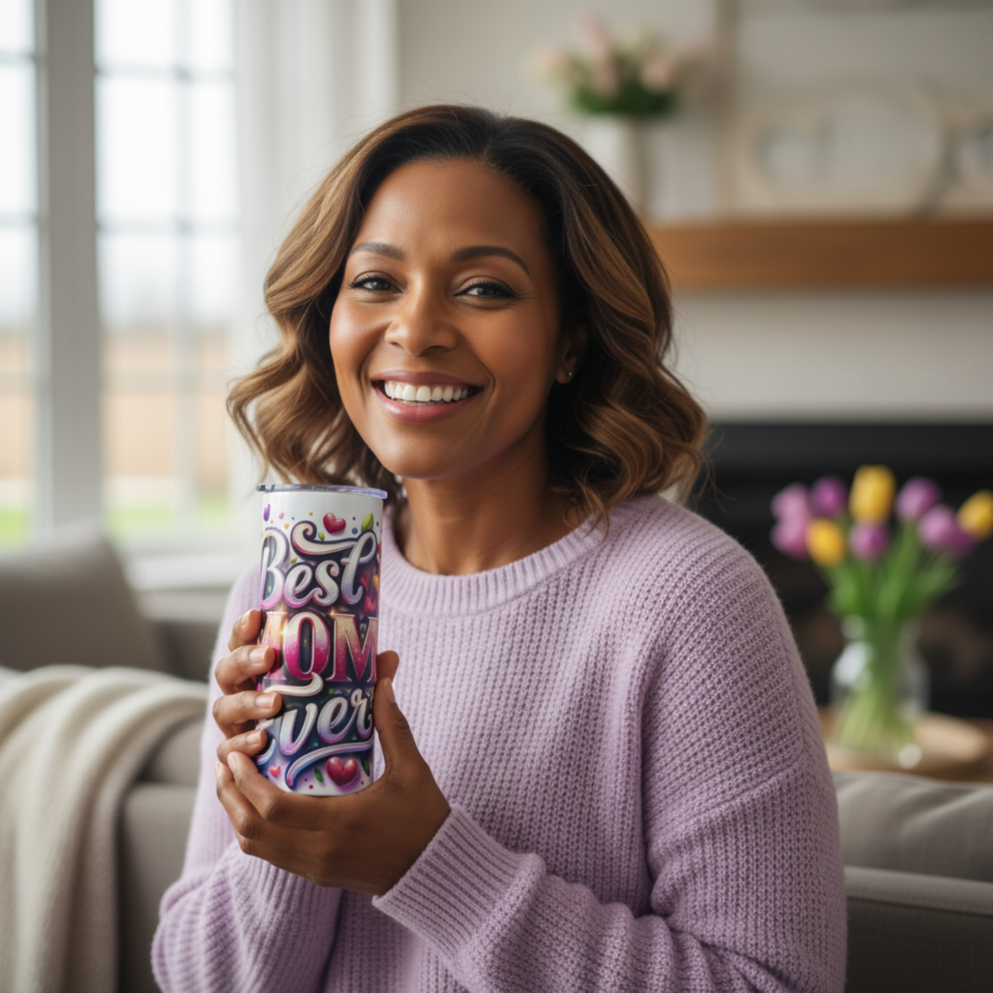 Best Mom Ever 20 oz Skinny Tumbler Mothers Day Gift