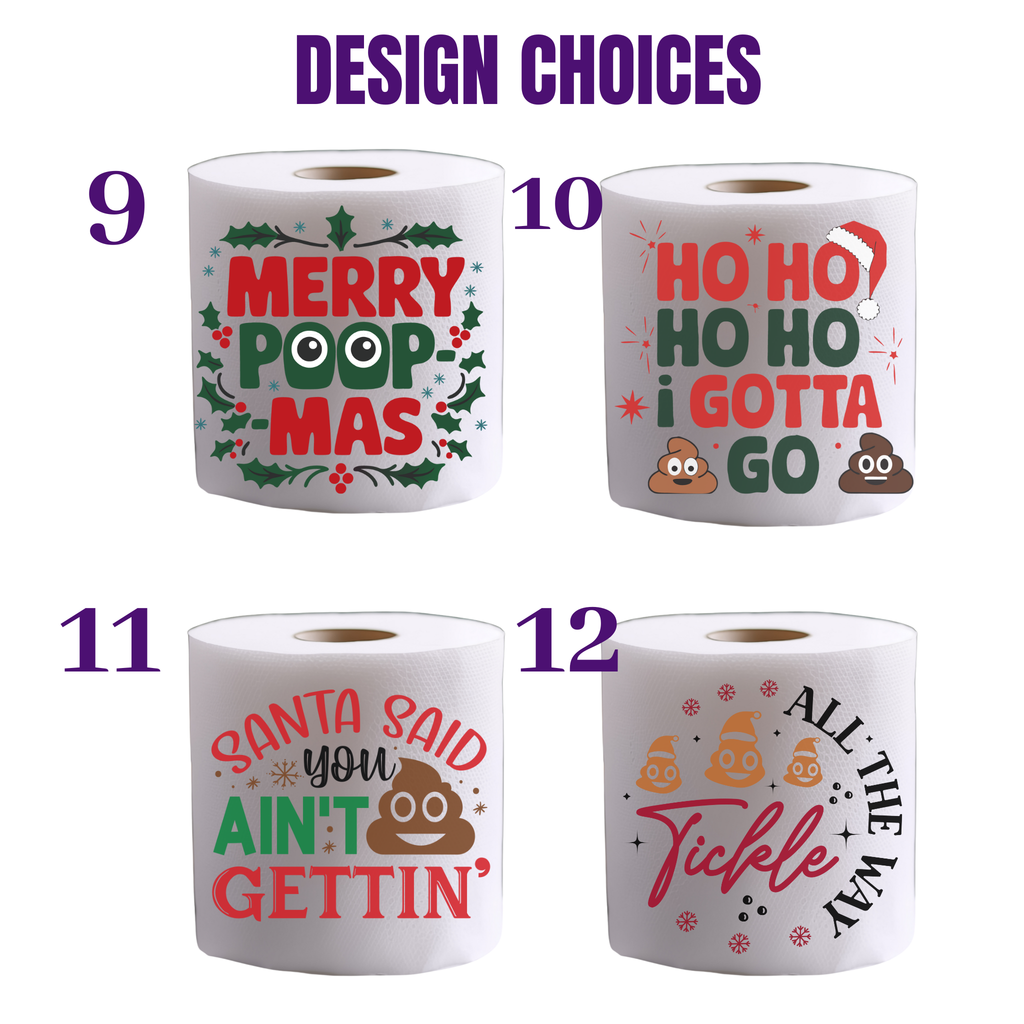 Funny Christmas Toilet Paper Gift | Holiday Gag Gift for White Elephant Parties
