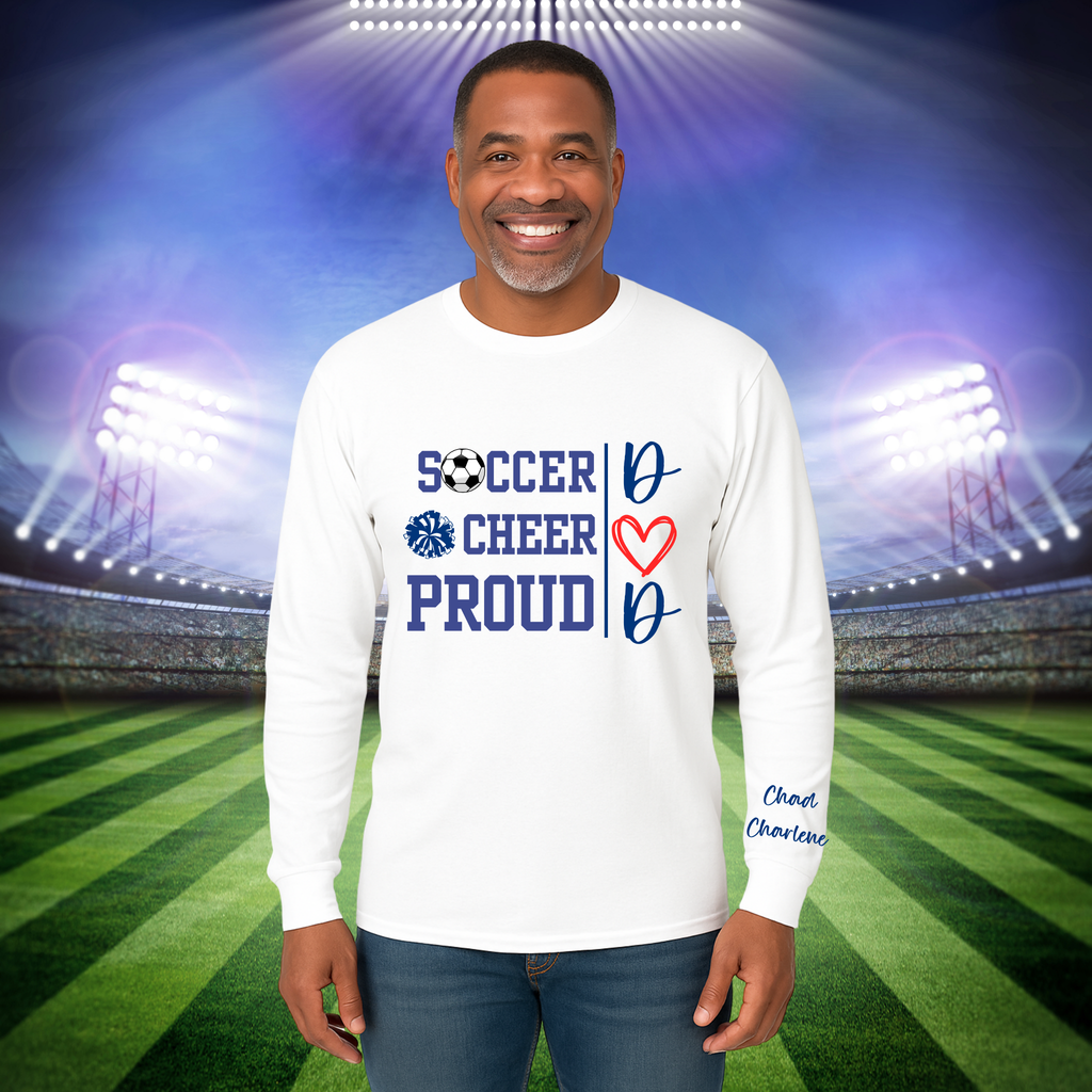 Custom Sports Mom or Dad Shirt Gildan T Shirt Long Sleeve Crewneck Sweatshirt and Hoodie