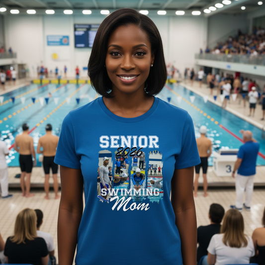 Senior 2026 Swimming Family Shirts & Sweatshirts Personalized Supporter Apparel