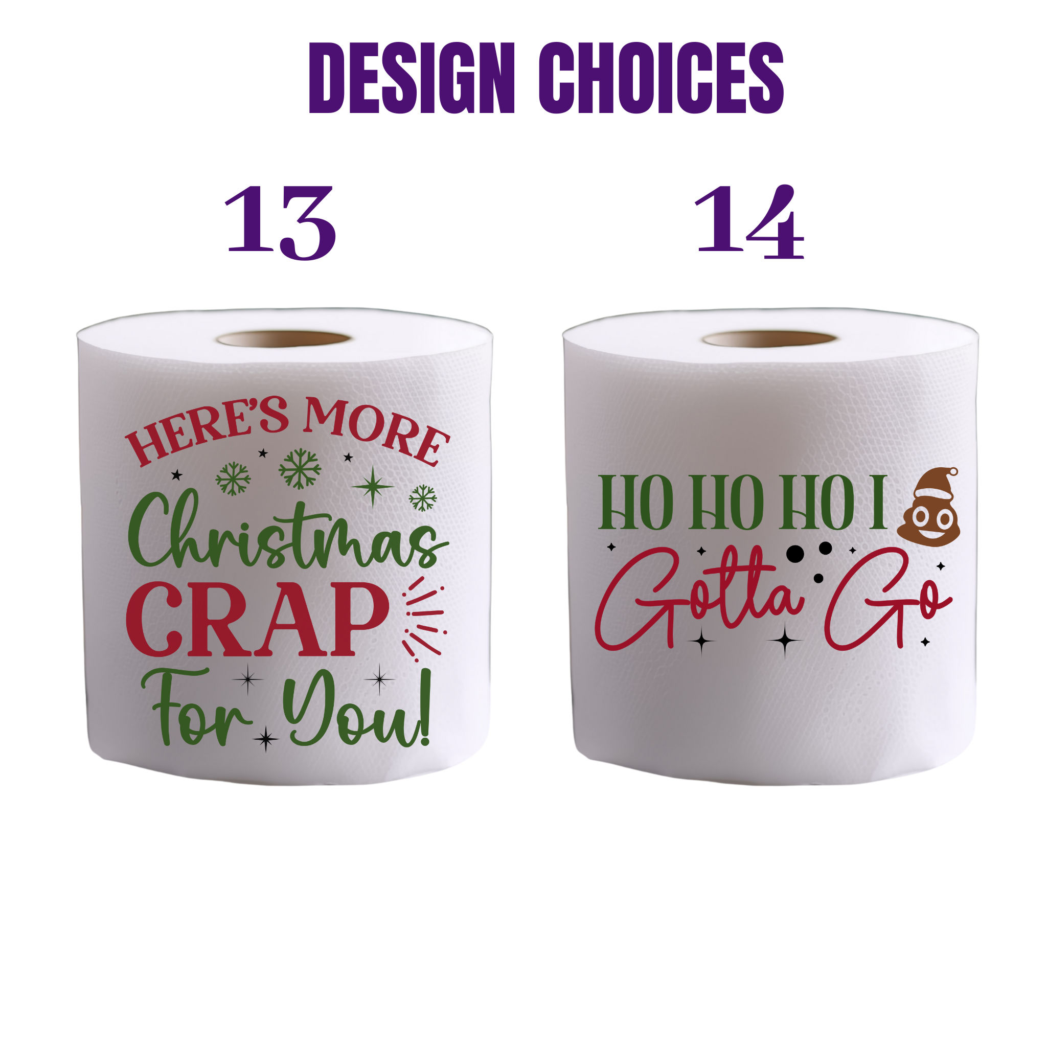 Funny Christmas Toilet Paper Gift | Holiday Gag Gift for White Elephant Parties