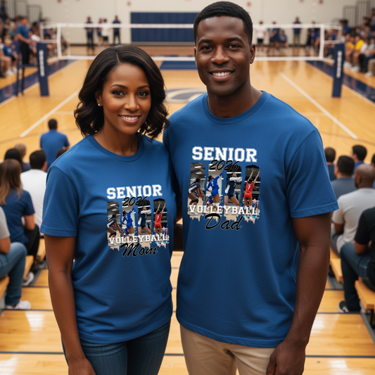 Senior 2026 Volleyball Family Shirts & Sweatshirts Personalized Supporter Apparel