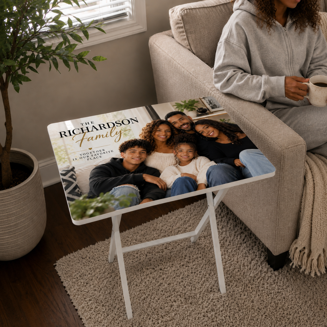 Custom TV Tray Table | Graduation Wedding Anniversary Gift