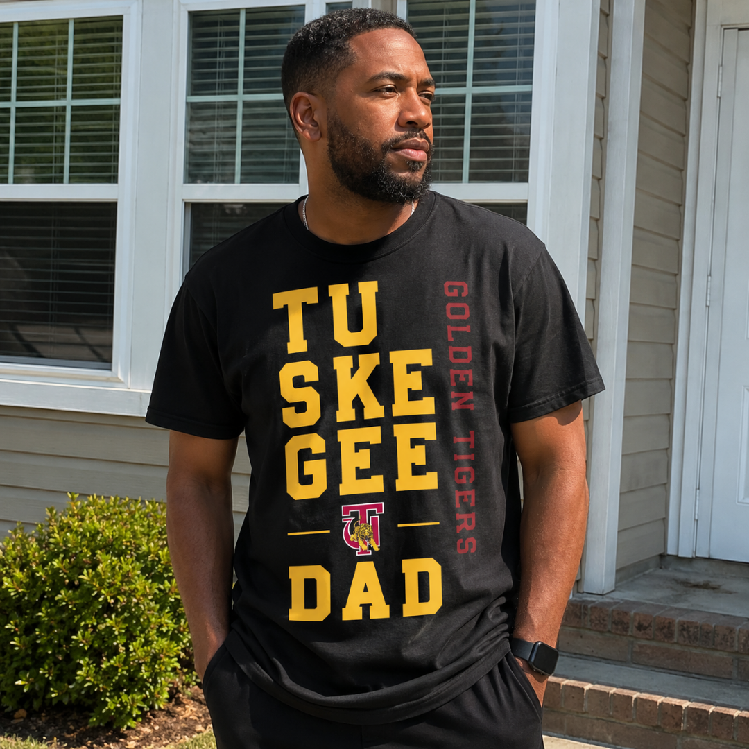 Tuskegee Golden Tigers Stacked Graphic | HBCU Family Pride Apparel