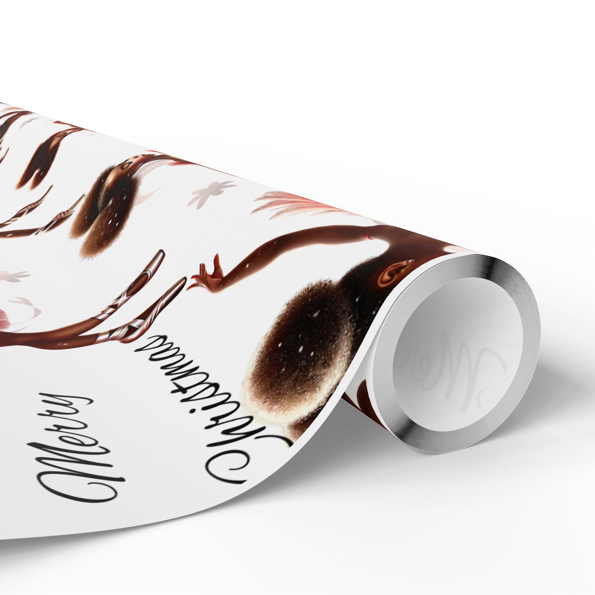 Merry Christmas Dancer Gift Wrap, Elegant Holiday Wrapping Paper for Christmas Presents, Festive Dance Design