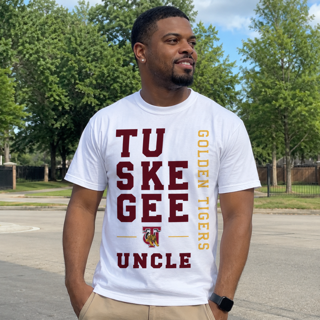 Tuskegee Golden Tigers Stacked Graphic | HBCU Family Pride Apparel