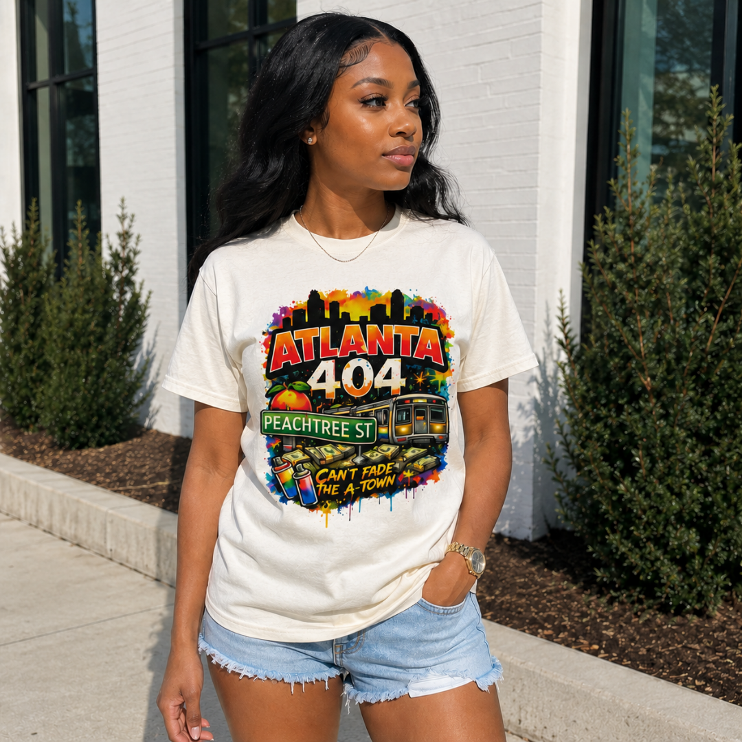 Atlanta 404 Can't Fade the A-Town T-Shirt | Peachtree Street Atlanta Graphic Tee