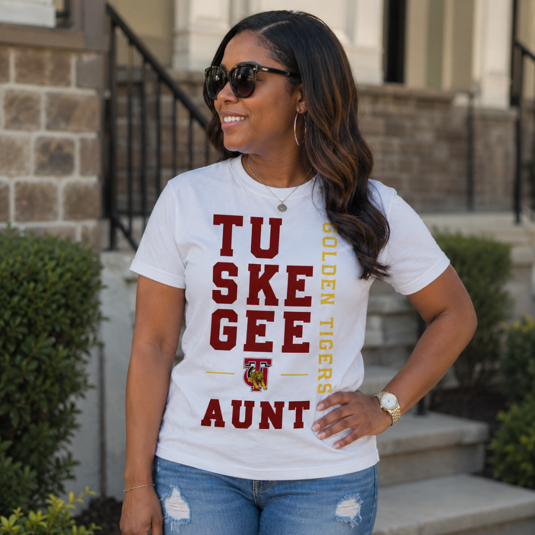 Tuskegee Golden Tigers Stacked Graphic | HBCU Family Pride Apparel
