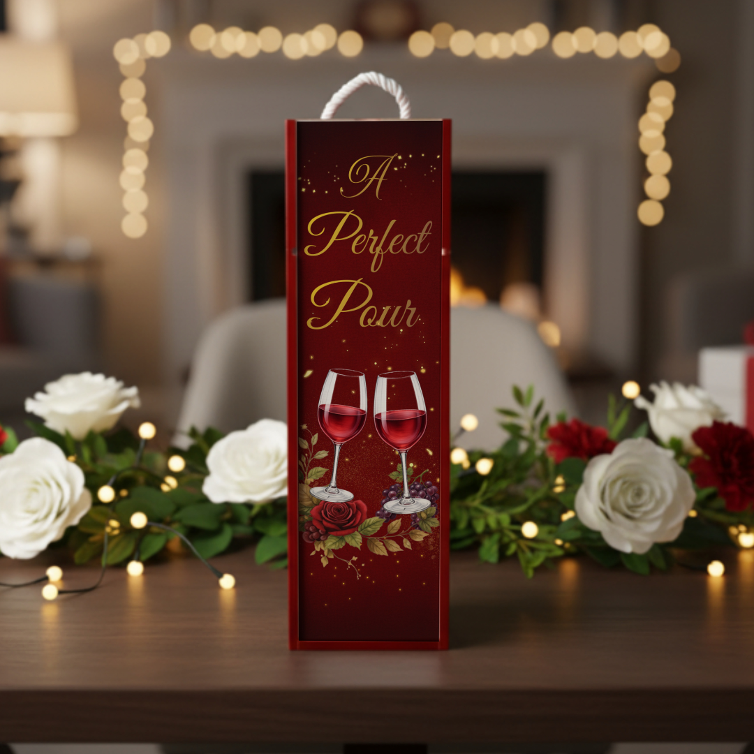 A Perfect Pour Wooden Wine Box for Wine Lovers