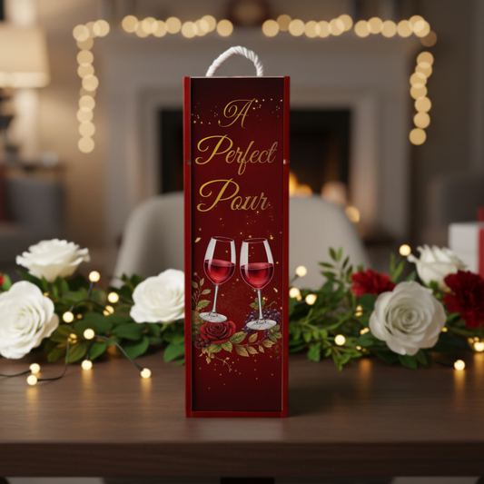 A Perfect Pour Wooden Wine Box for Wine Lovers