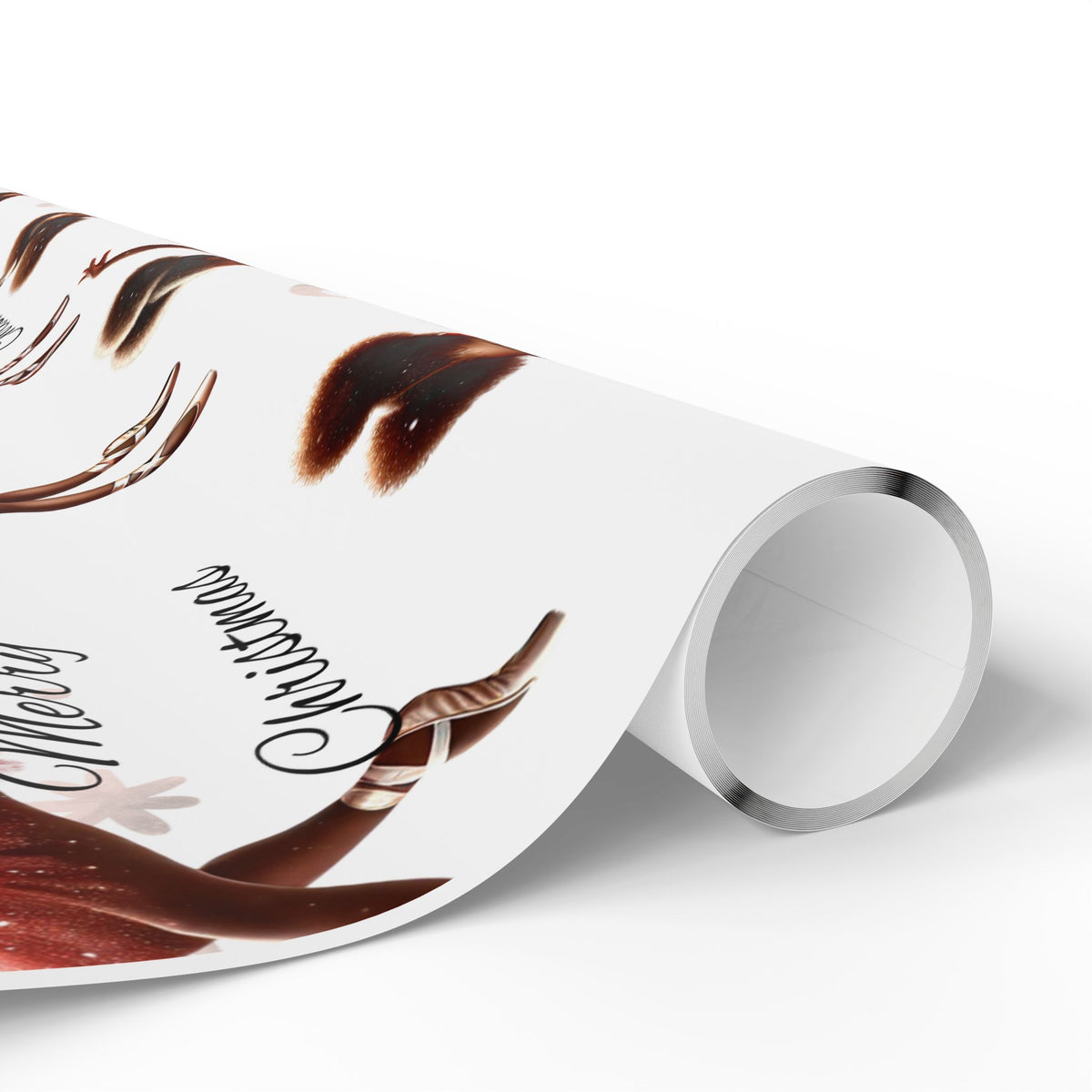 Merry Christmas Dancer Gift Wrap, Elegant Holiday Wrapping Paper for Christmas Presents, Festive Dance Design