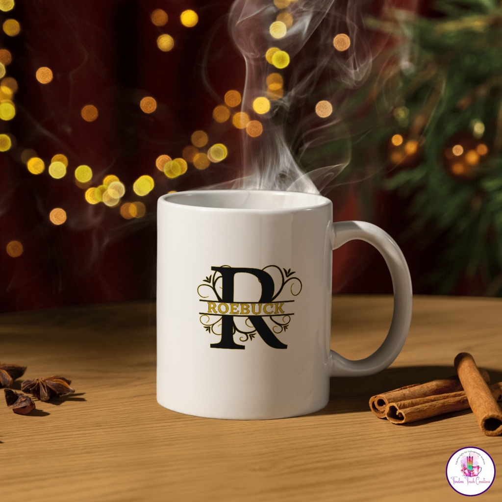 Monogram Kitchen Gift Set – Personalized Cutting Board, Dish Towel, Apron and Mug