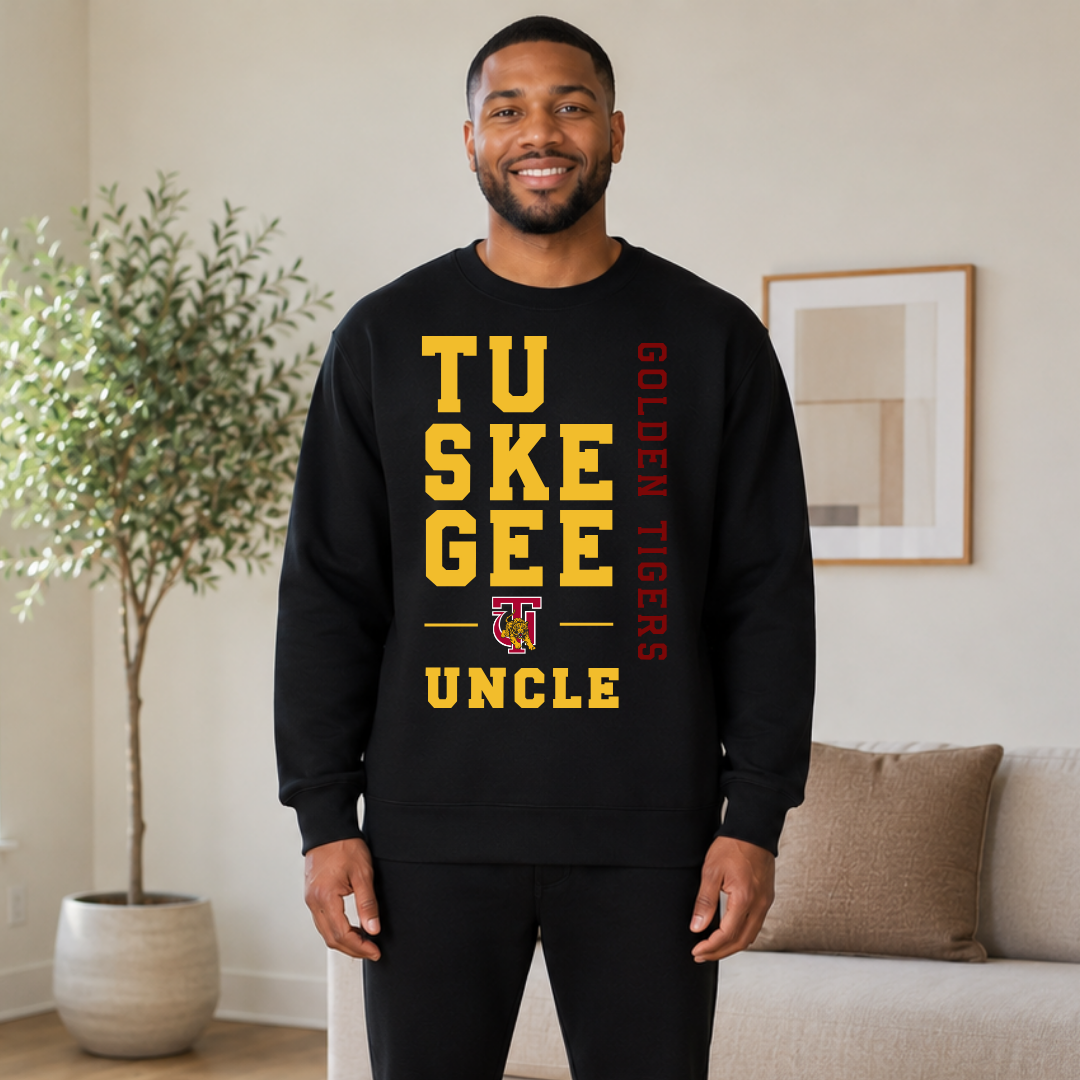 Tuskegee Golden Tigers Stacked Graphic | HBCU Family Pride Apparel