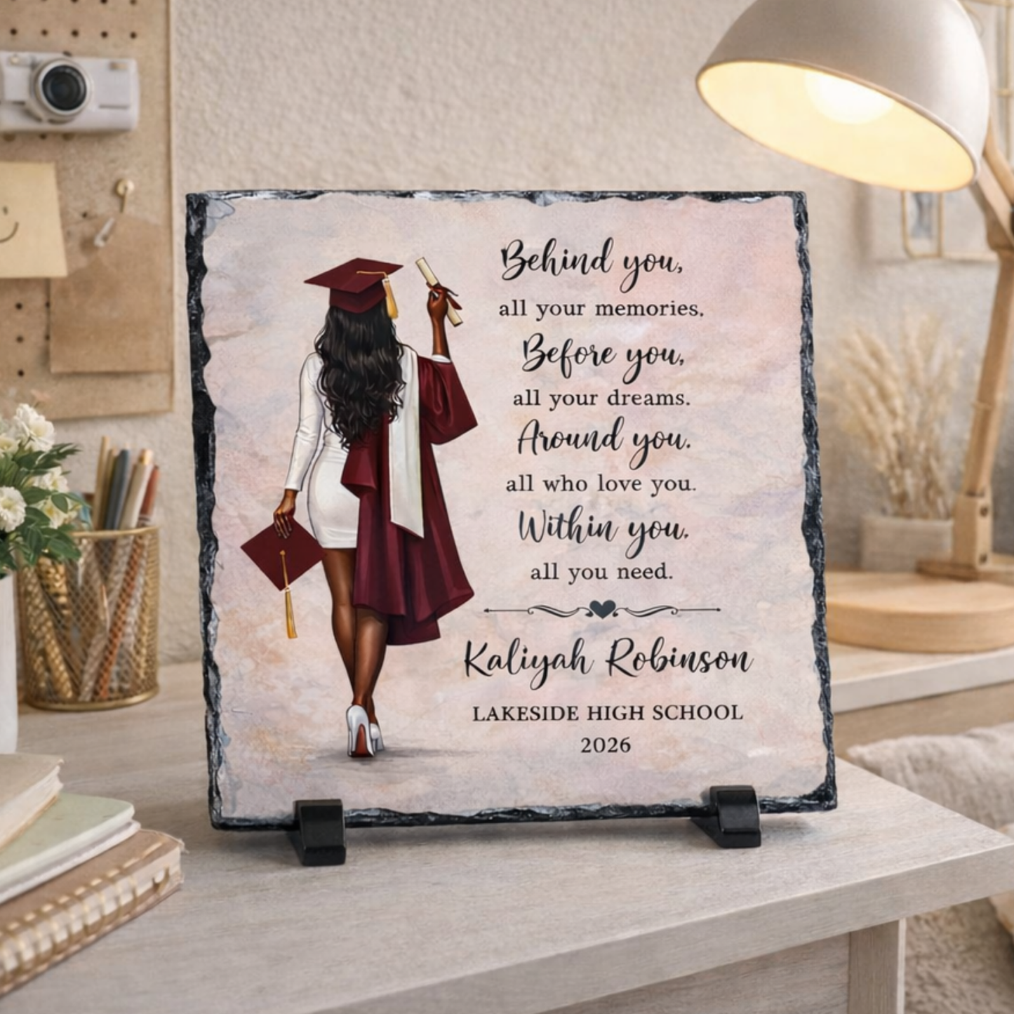 Personalized Graduation Slate Keepsake | Custom Gift