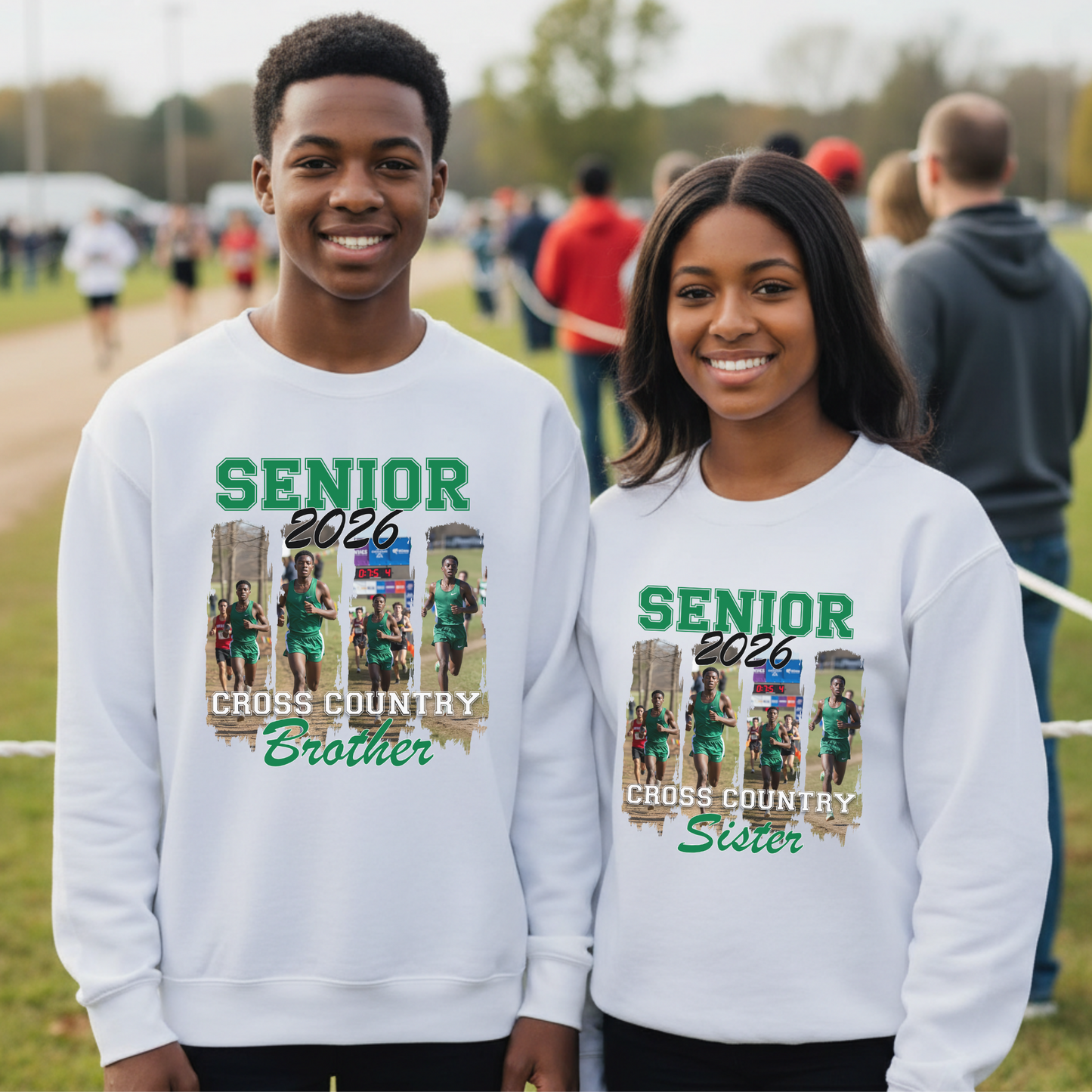 Senior 2026 Cross Country Family Shirts & Sweatshirts Personalized Supporter Apparel