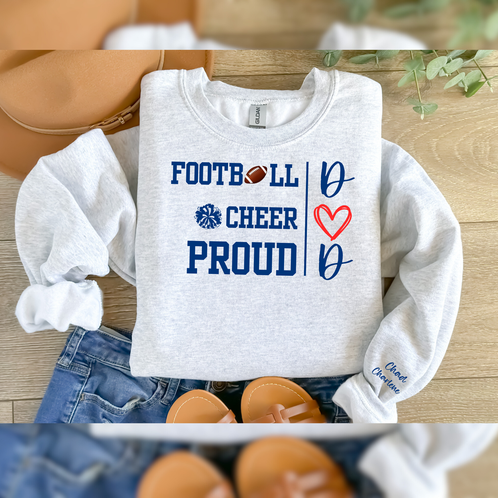 Custom Sports Mom or Dad Shirt Gildan T Shirt Long Sleeve Crewneck Sweatshirt and Hoodie