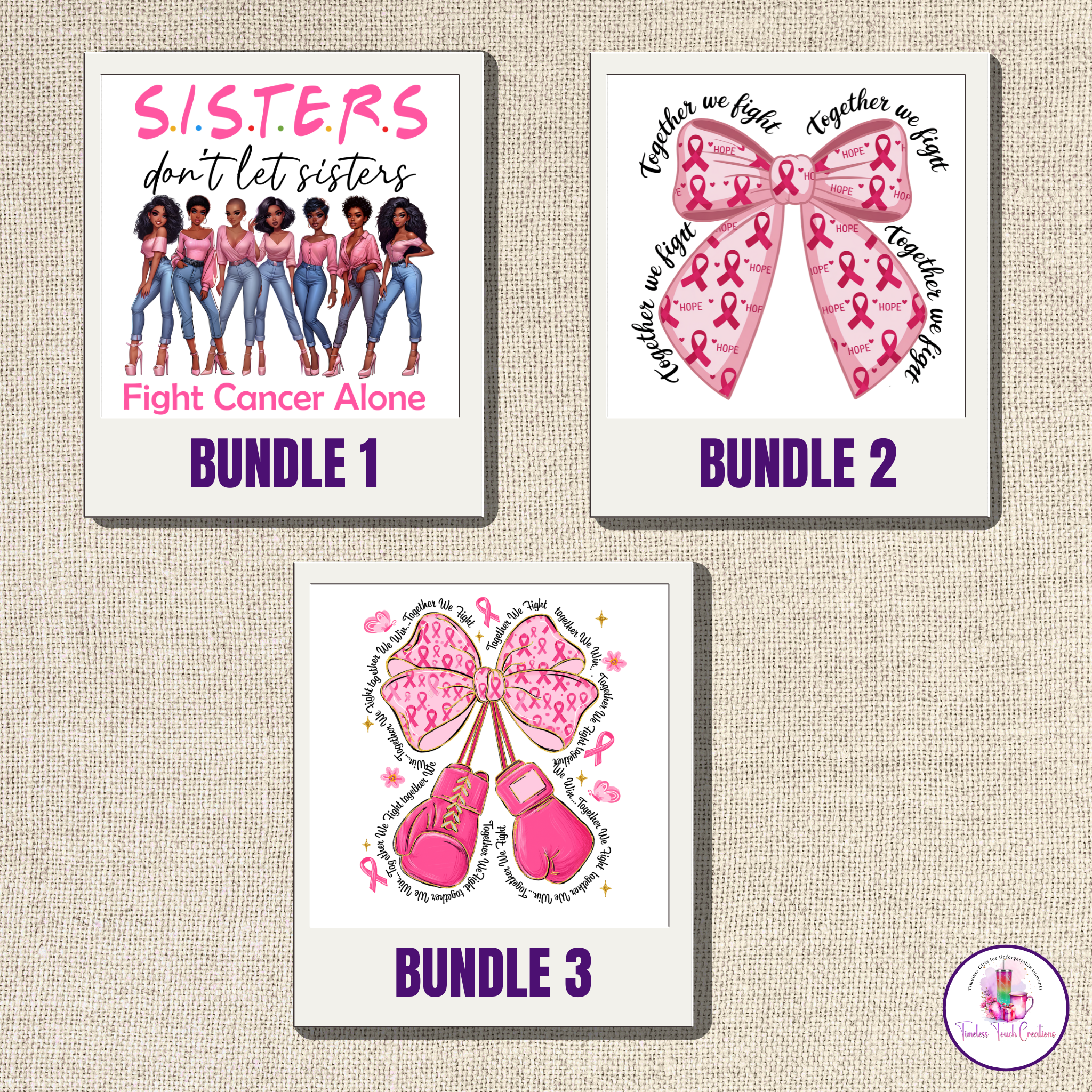 Stronger Together Supporter Bundle Breast Cancer Awareness Shirts Sweatshirts and Mugs
