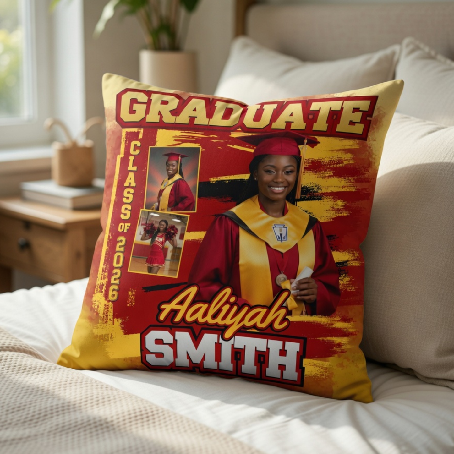 Personalized Graduate Throw Pillow | Custom Senior Gift