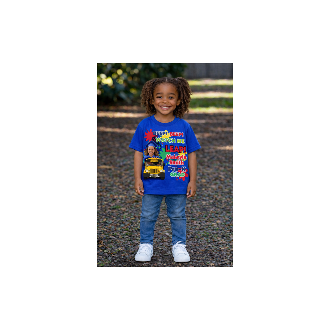 Personalized PreK Graduation Shirt - Beep Beep Watch Me Leap