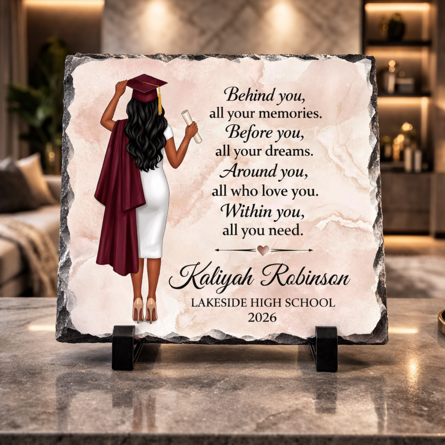 Personalized Graduation Slate Keepsake | Custom Gift