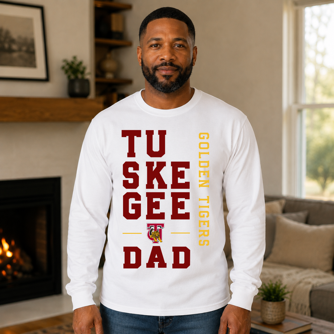 Tuskegee Golden Tigers Stacked Graphic | HBCU Family Pride Apparel