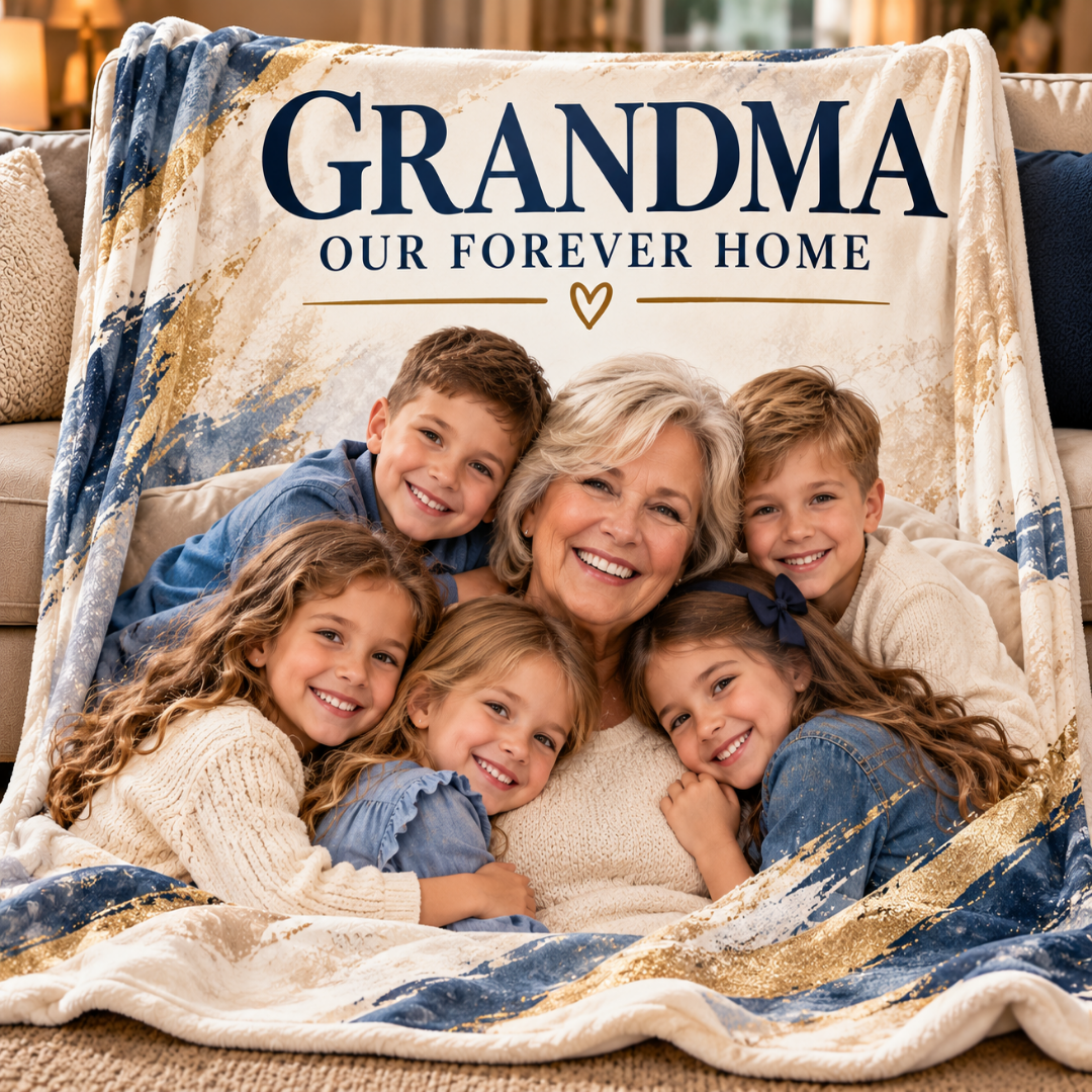Grandma’s Family Blanket | Personalized Photo Keepsake