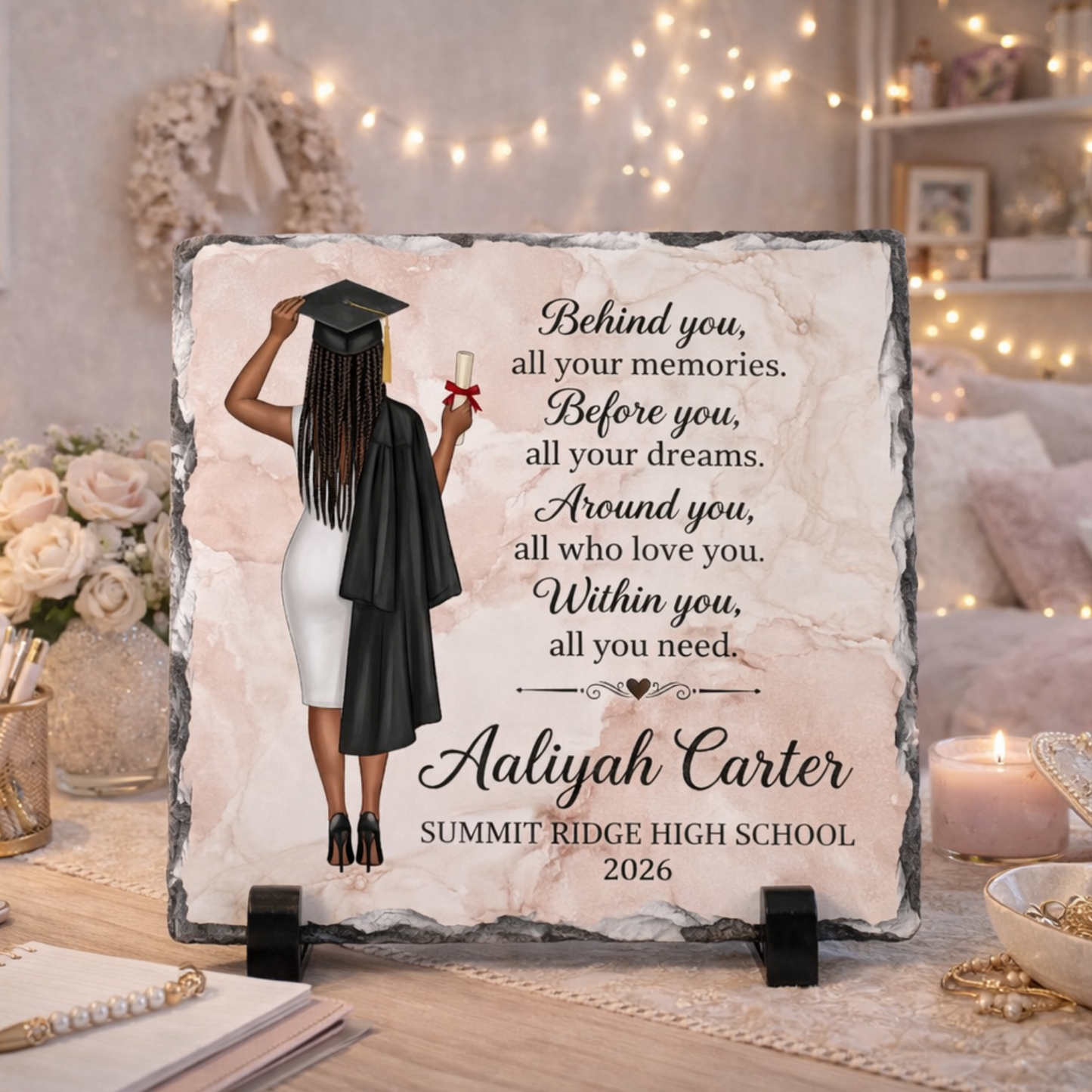 Personalized Graduation Slate Keepsake | Custom Gift