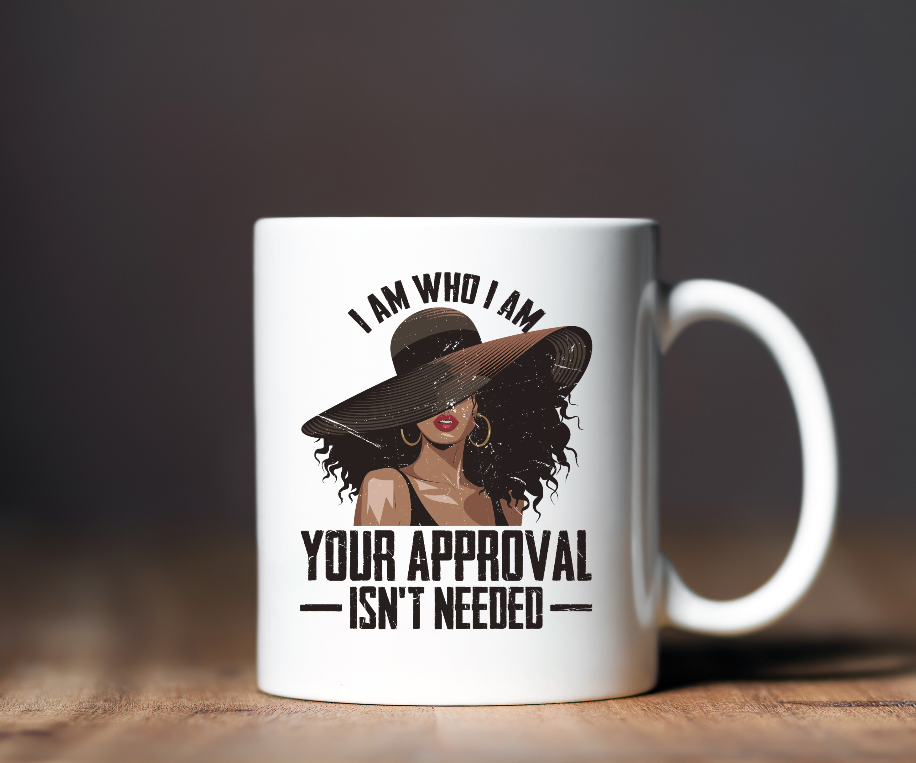 Empowered Woman Gift Set with Tote Bag T-Shirt and Mug Personalized “I Am Who I Am” Bundle