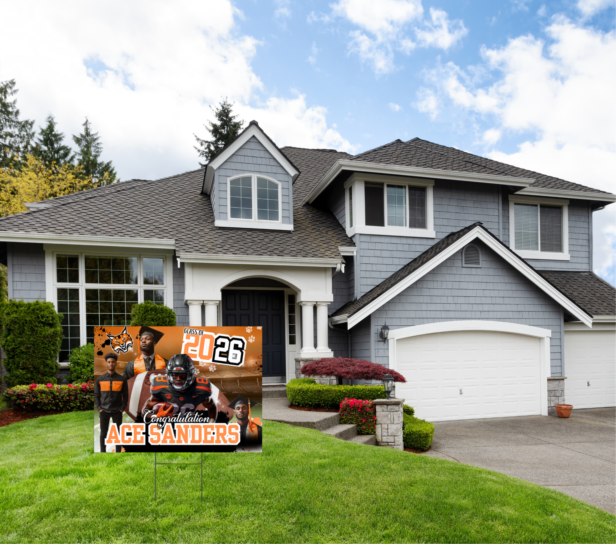 Custom Graduation Yard Sign 2026 | Personalized Senior Photo Yard Sign