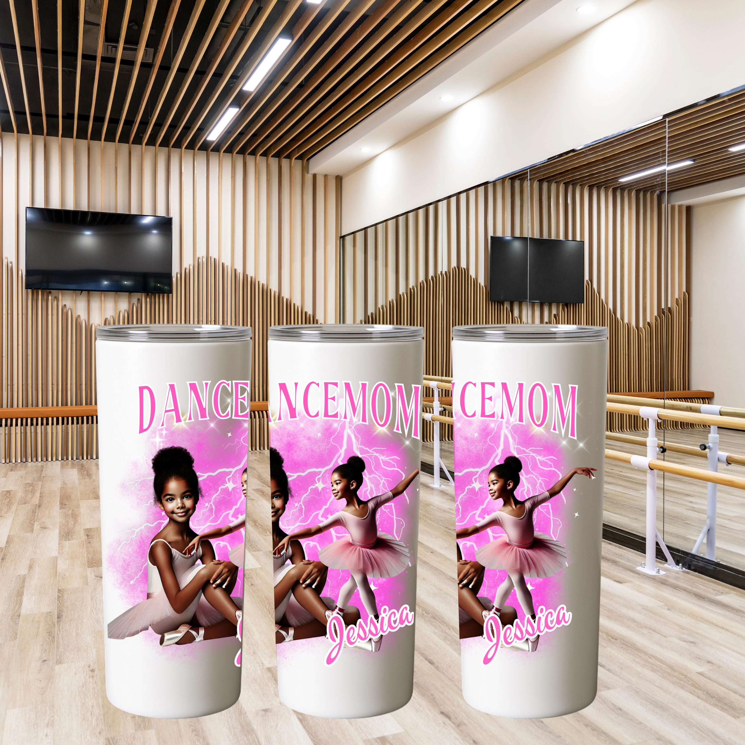 Personalized Dance Mom Tumbler with Custom Child Photo and Name – Ballet Mom Gift