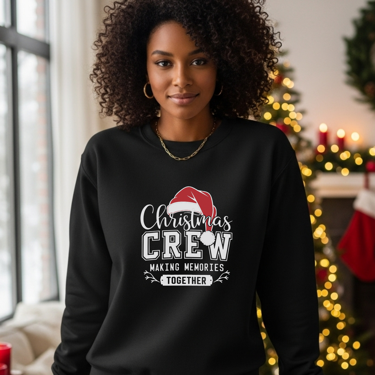 Christmas Crew Family Shirts Matching Holiday T Shirts and Sweatshirts for Making Memories Together