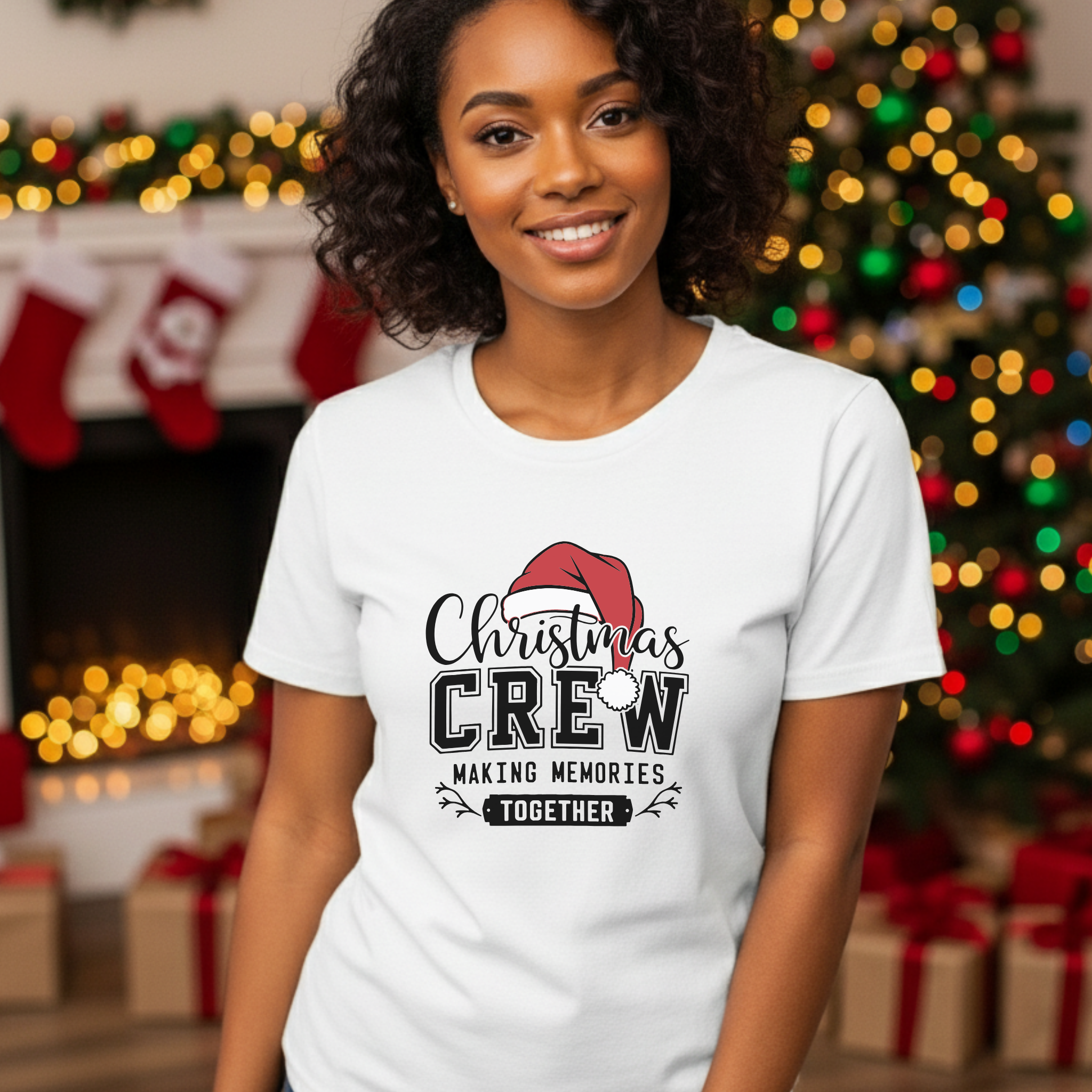 Christmas Crew Family Shirts Matching Holiday T Shirts and Sweatshirts for Making Memories Together