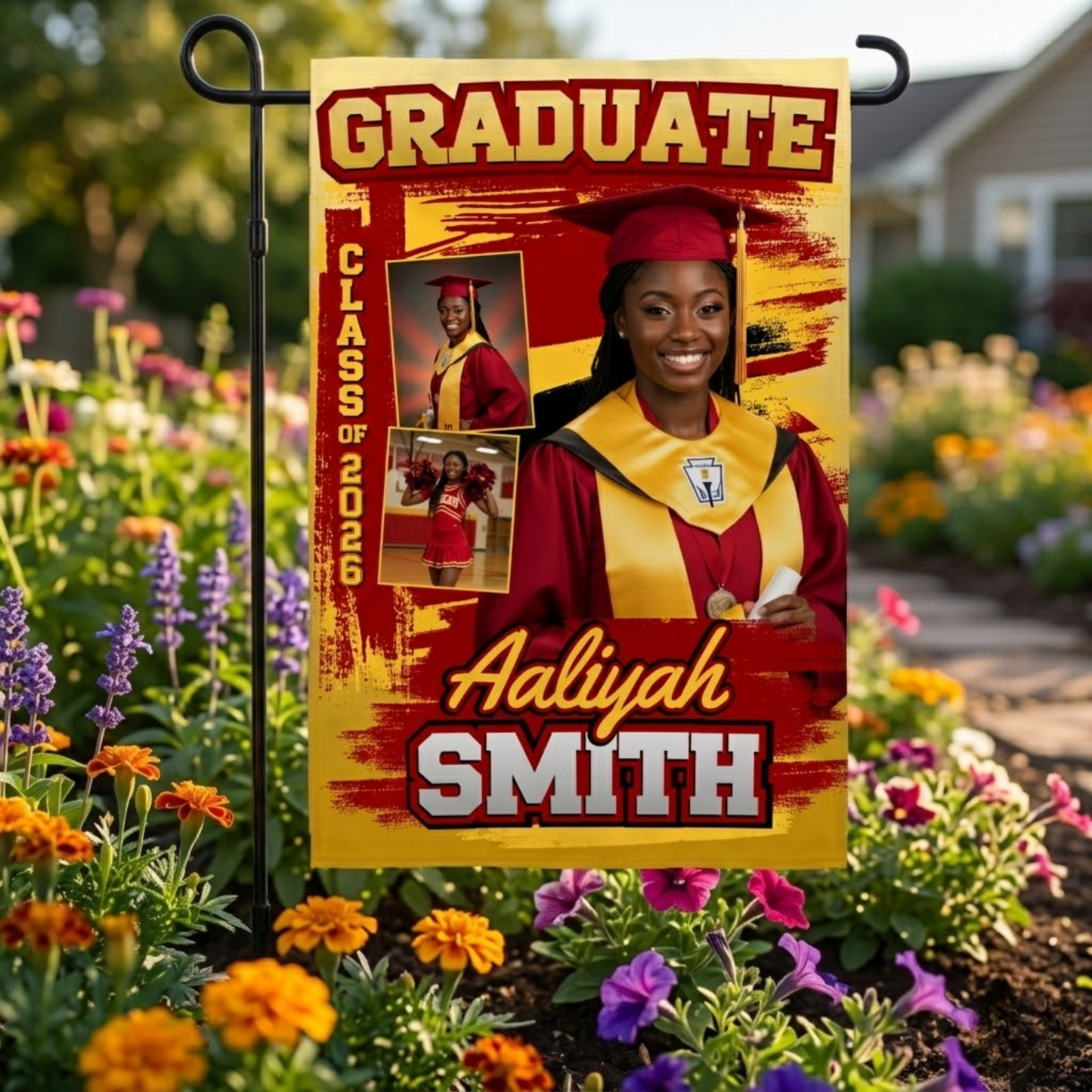 Personalized Graduation Garden Flag | Custom Senior Gift
