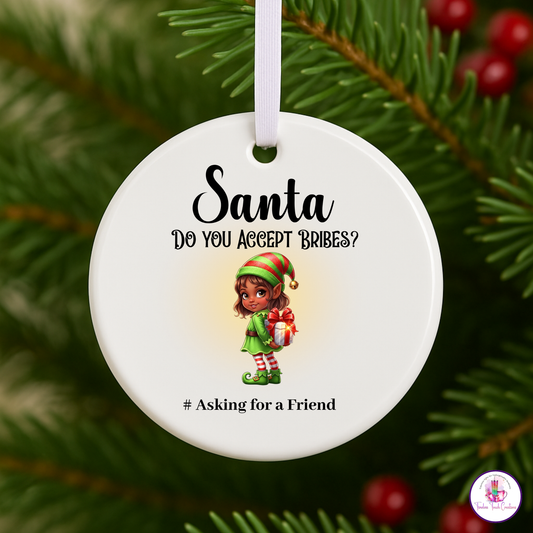 Funny Christmas Ornament | Ceramic Christmas Tree Decoration