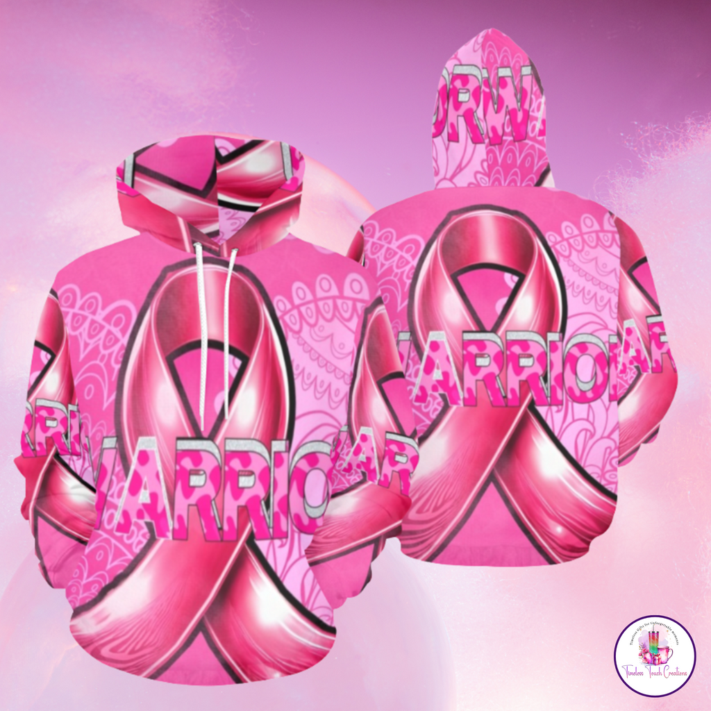 Deluxe Breast Cancer Survivor Bundle Hoodie Blanket Pillow Ornament and T Shirt