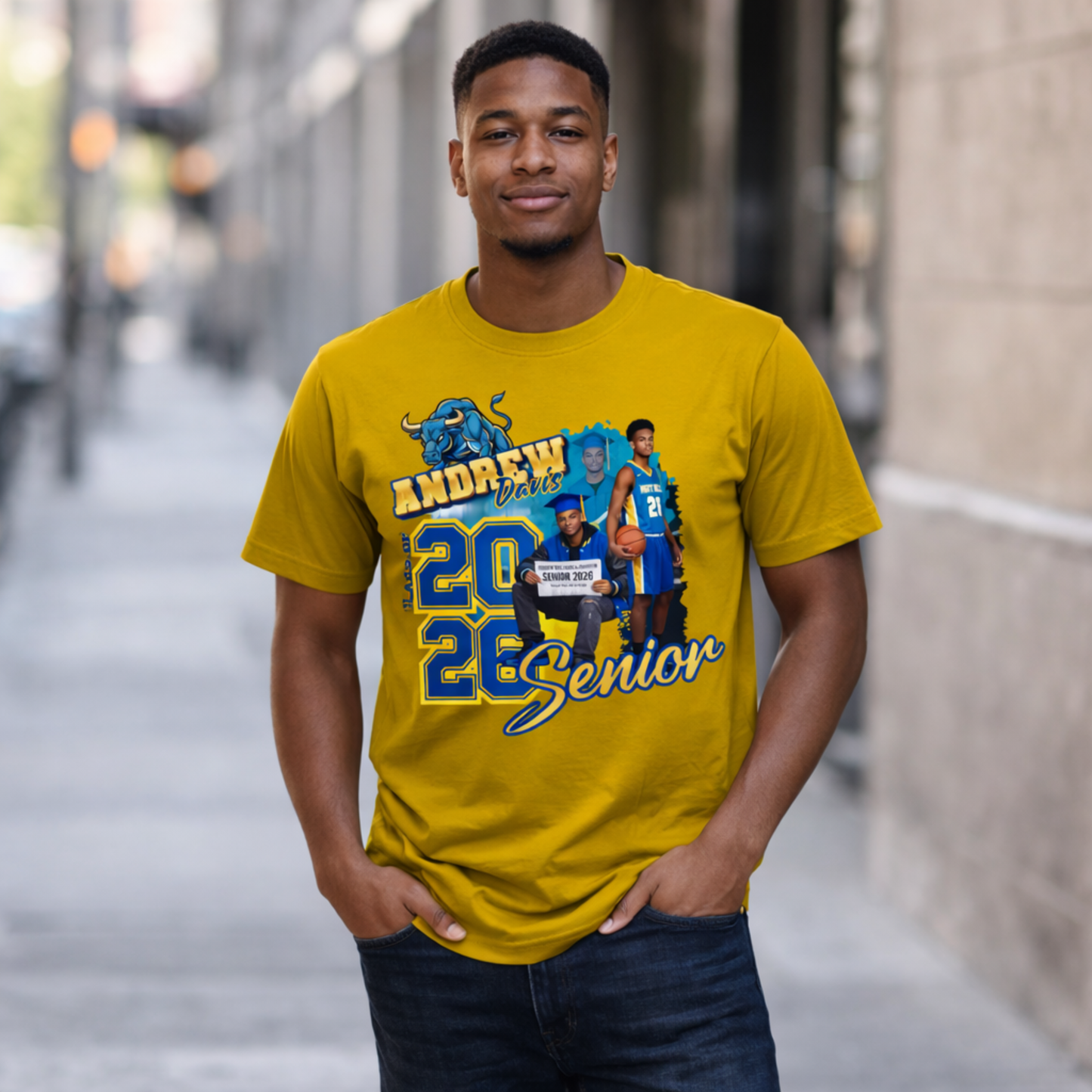 Custom Graduation Shirt with Photo | Personalized Senior Tee