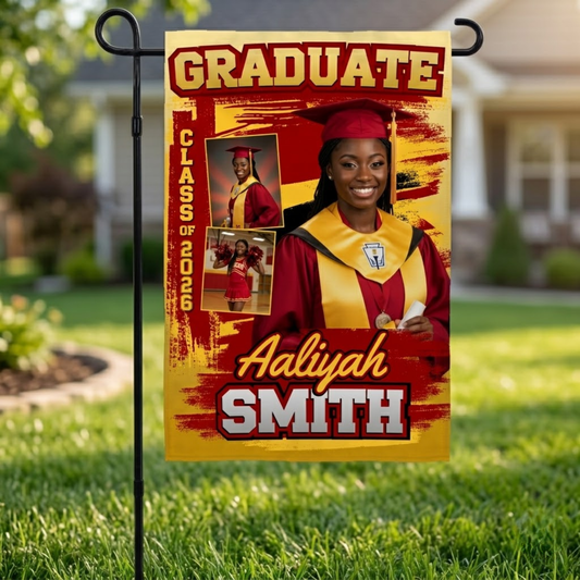 Personalized Graduation Garden Flag | Custom Senior Gift