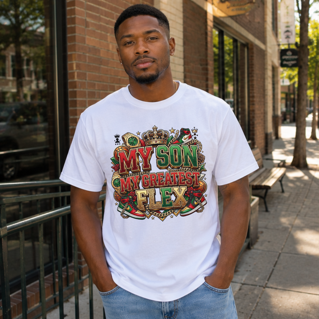 My Son My Greatest Flex T-Shirt | Proud Dad Gift Tee Father and Son Shirt
