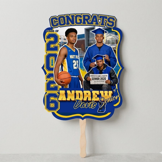 Custom Graduation Fans with Photo | Set of 6 Keepsakes