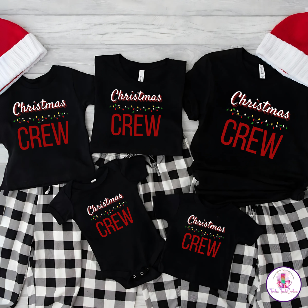 Family Christmas Shirt Christmas Crew Matching Holiday Outfit