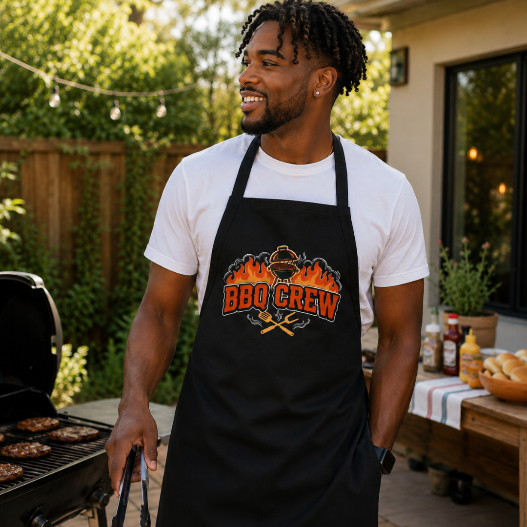 BBQ Crew Apron | Bold Grilling Apron for Him