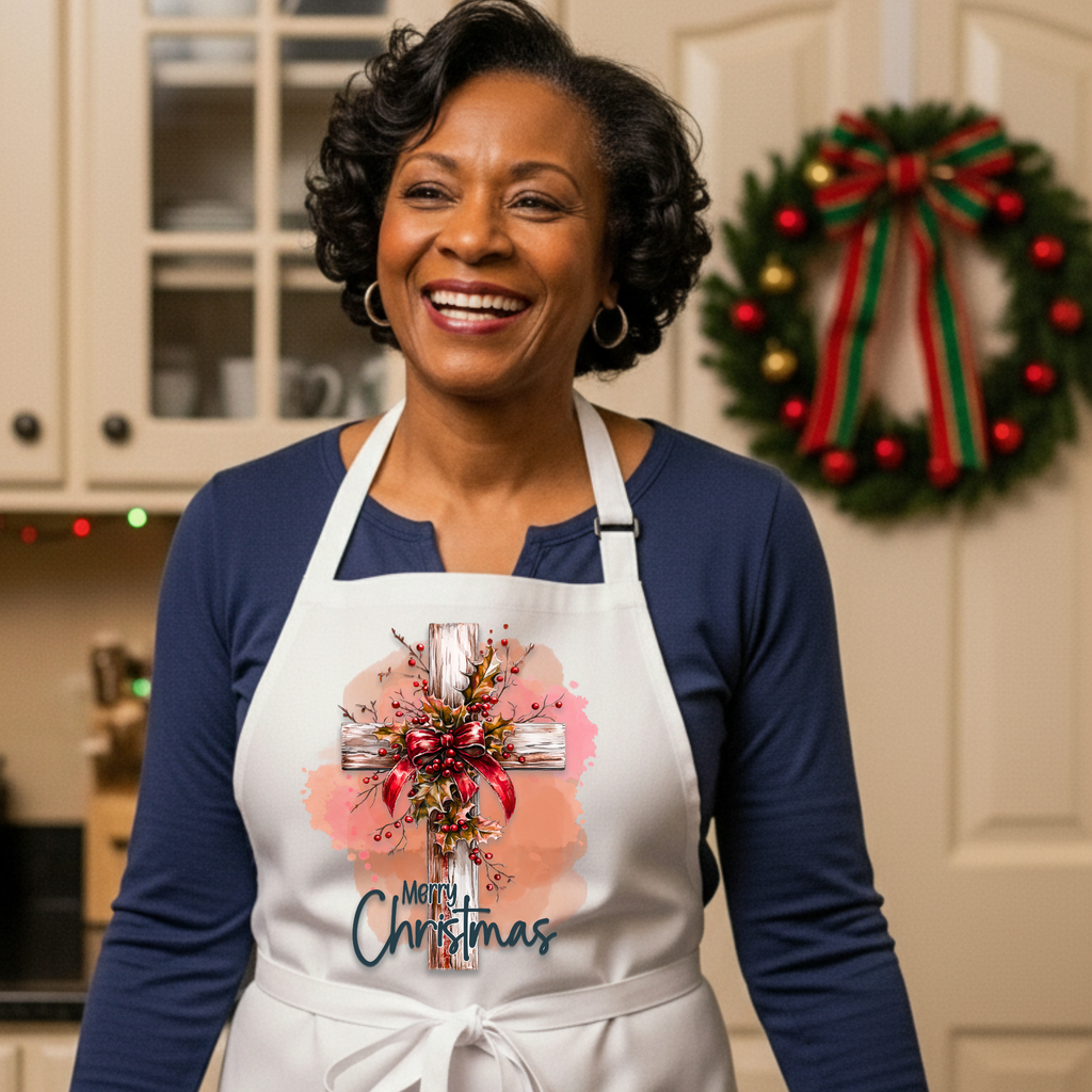 Merry Christmas Cross Holiday Collection Kitchen and Home Decor Gift Set