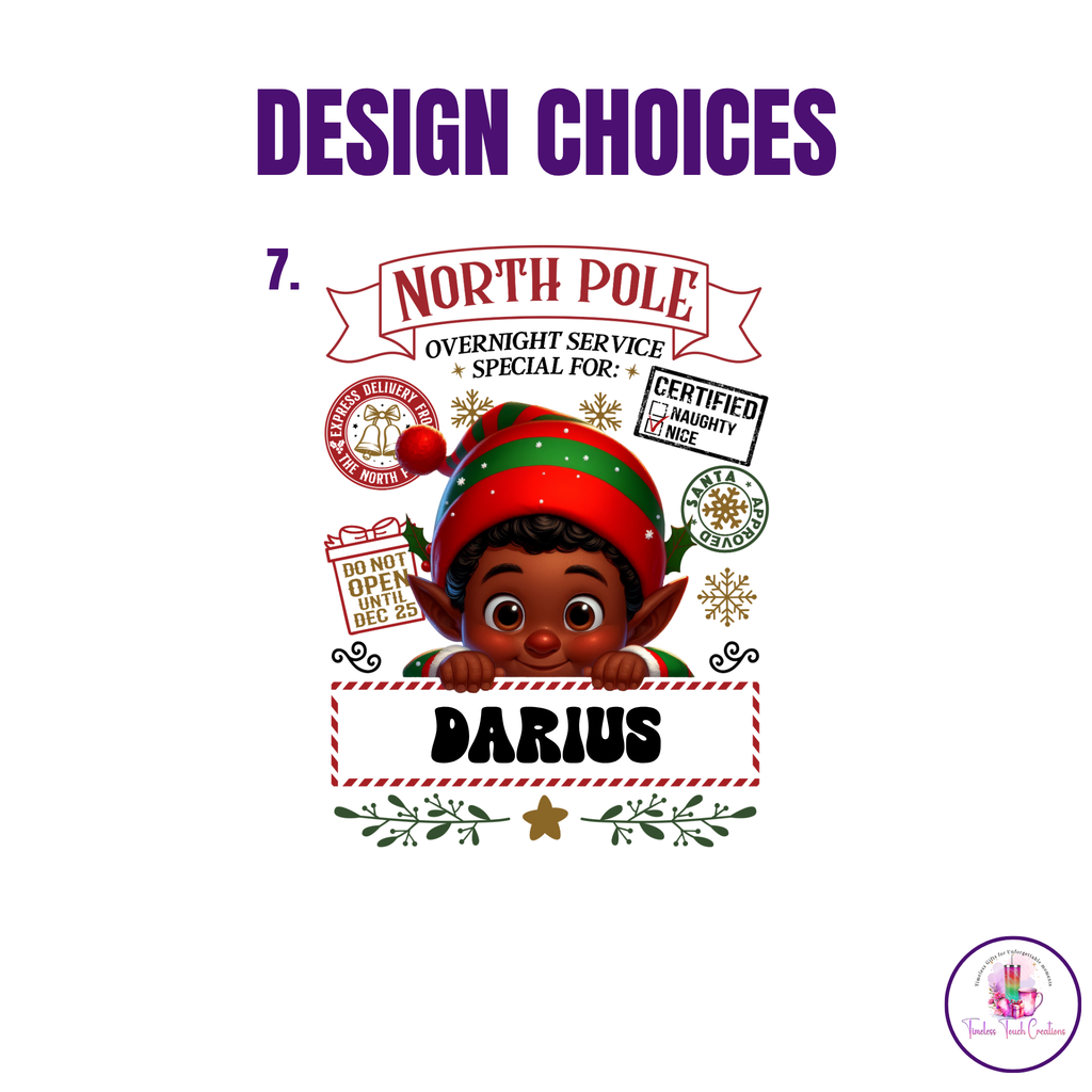 Personalized Christmas Sack North Pole Gift Bag for Holiday Presents