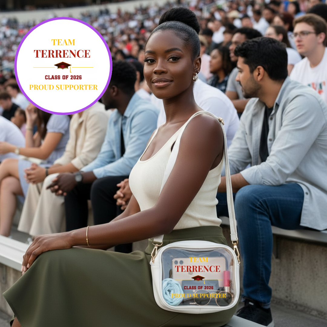 Personalized Graduation Clear Bags - Custom Name Grad Bags