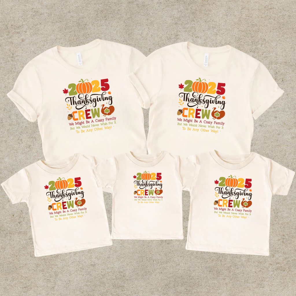 Thanksgiving Crew Bundle | 2025 Family Matching Shirts and Sweatshirts | Fall Family Outfit