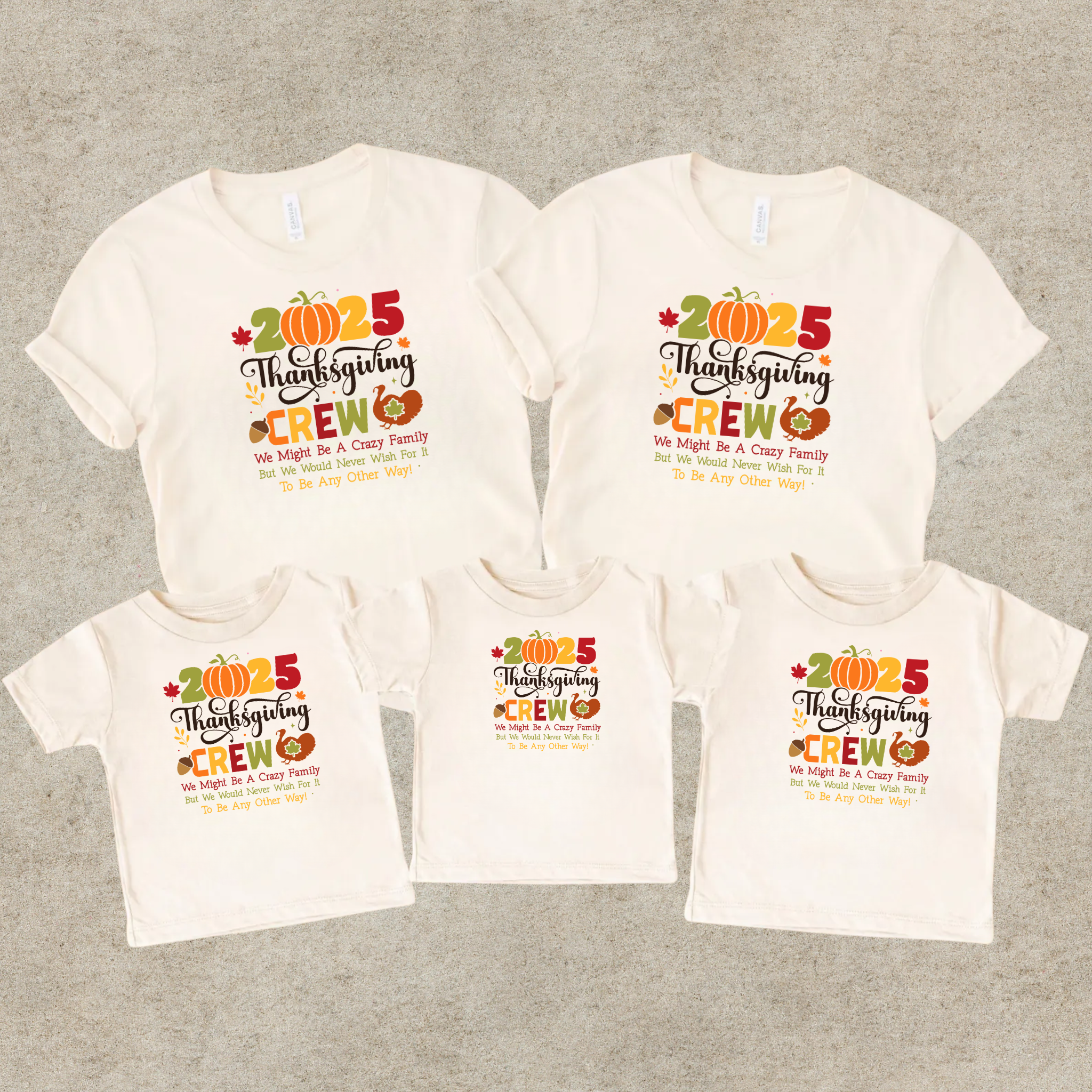 Thanksgiving Crew Bundle | 2025 Family Matching Shirts and Sweatshirts | Fall Family Outfit