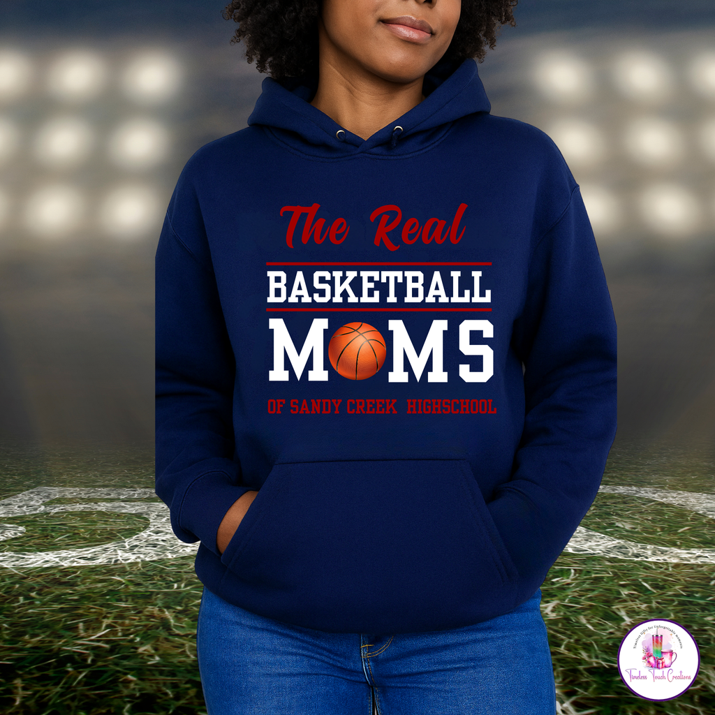Real Moms Sports Mom Shirt, Custom Gildan T-Shirt, Sweatshirt, or Hoodie, Game Day Outfit for Proud Sports Moms, Sizes S-3XL