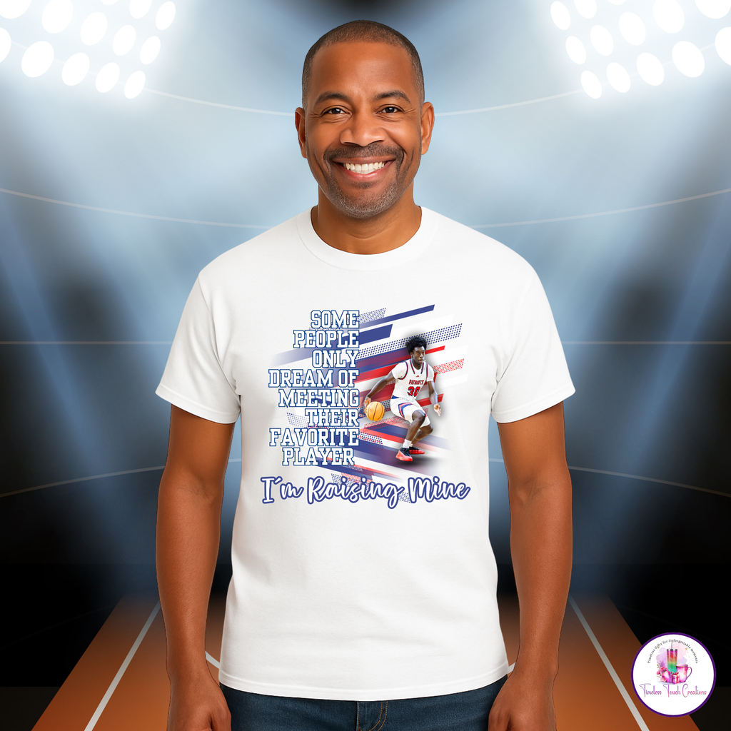 I Am Raising Mine Sports Mom & Dad Shirt, Custom Gildan T-Shirt, Sweatshirt, or Hoodie, Game Day Outfit for Proud Sports Moms and Dads, Sizes S-3XL